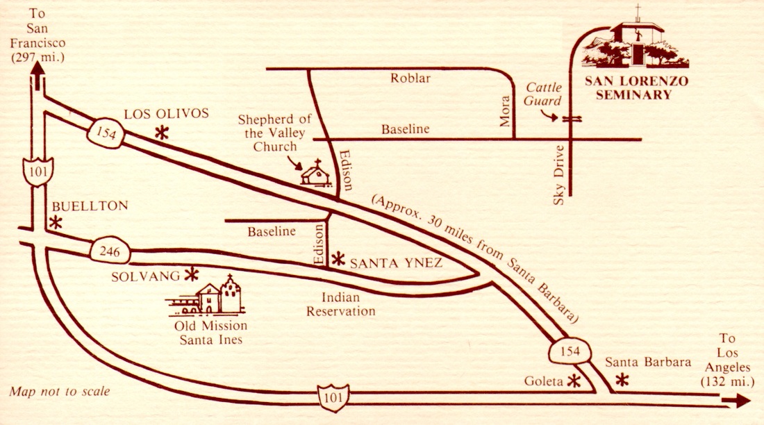 Map to San Lorenzo Seminary